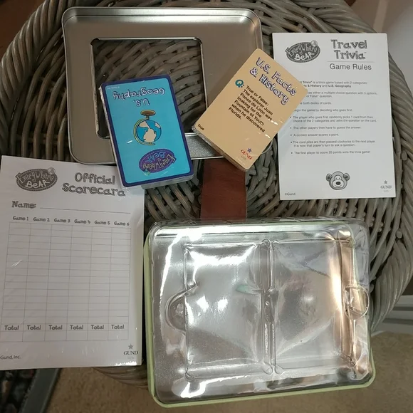 NEW Gund Road Trip Travel Trivia Game Kids Geography & History - Picture 2 of 7